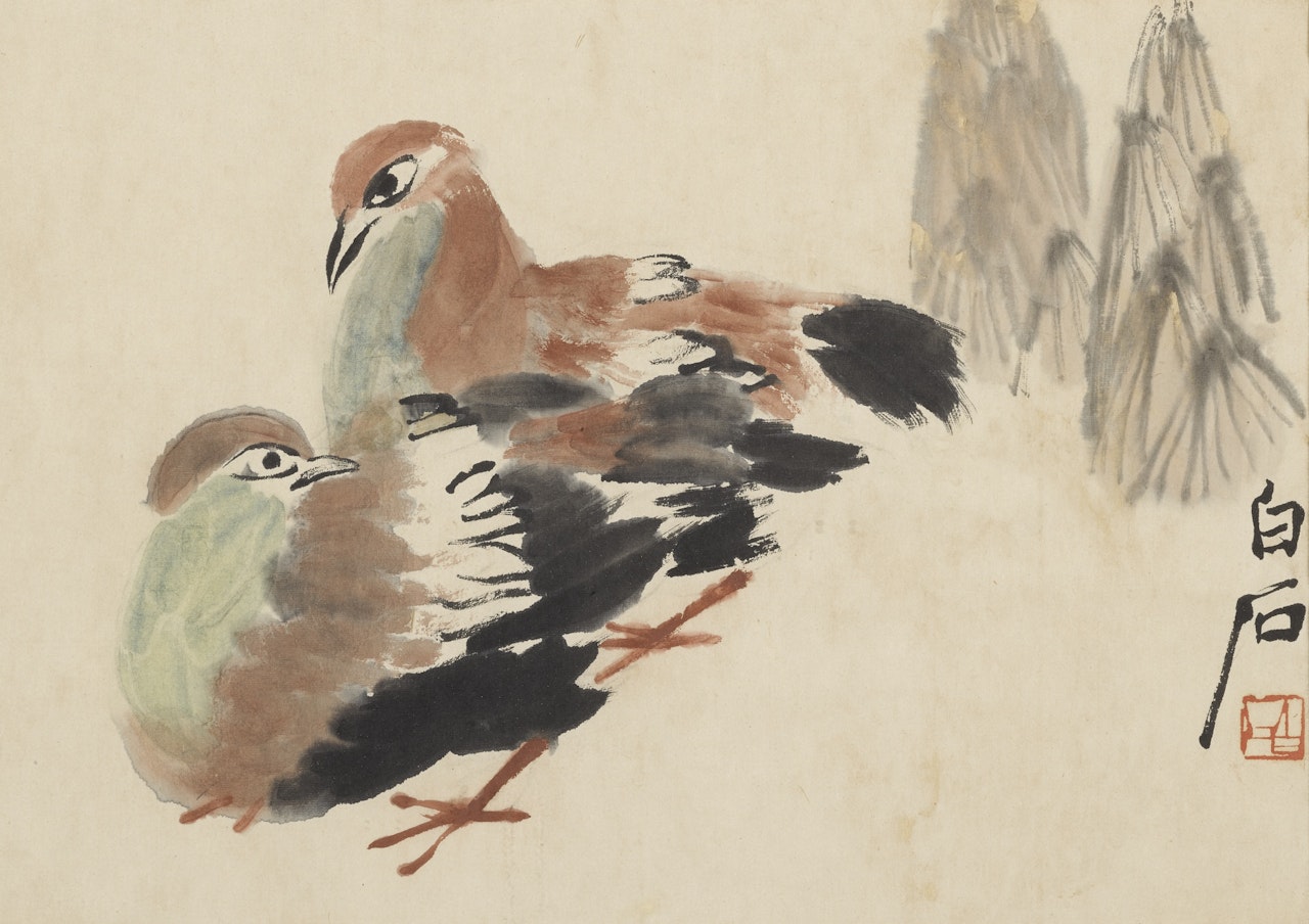 TWO PARTRIDGES by Qi Baishi