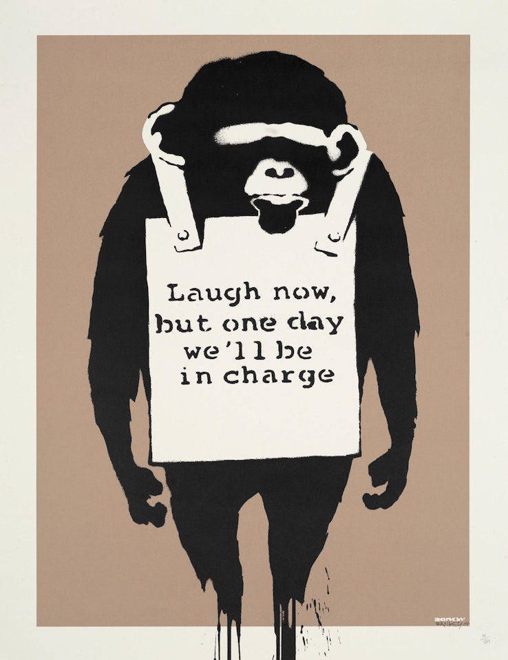 Laugh Now by Banksy