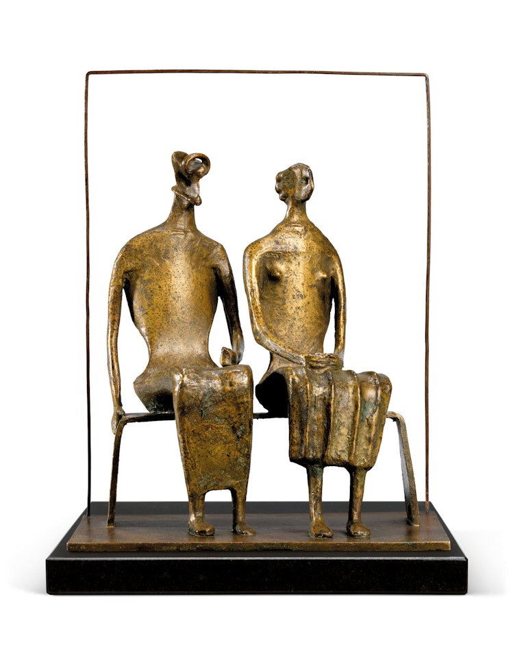Maquette for King and Queen by Henry Moore