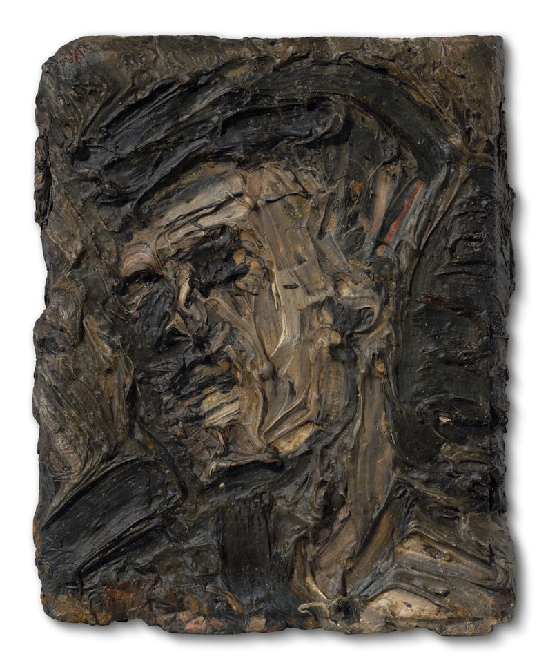 Head of Frank Auerbach by Leon Kossoff