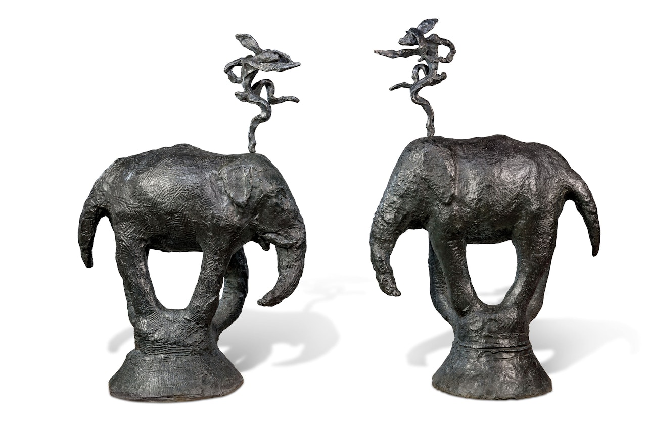 Gendrd I / Gendrd II by Barry Flanagan