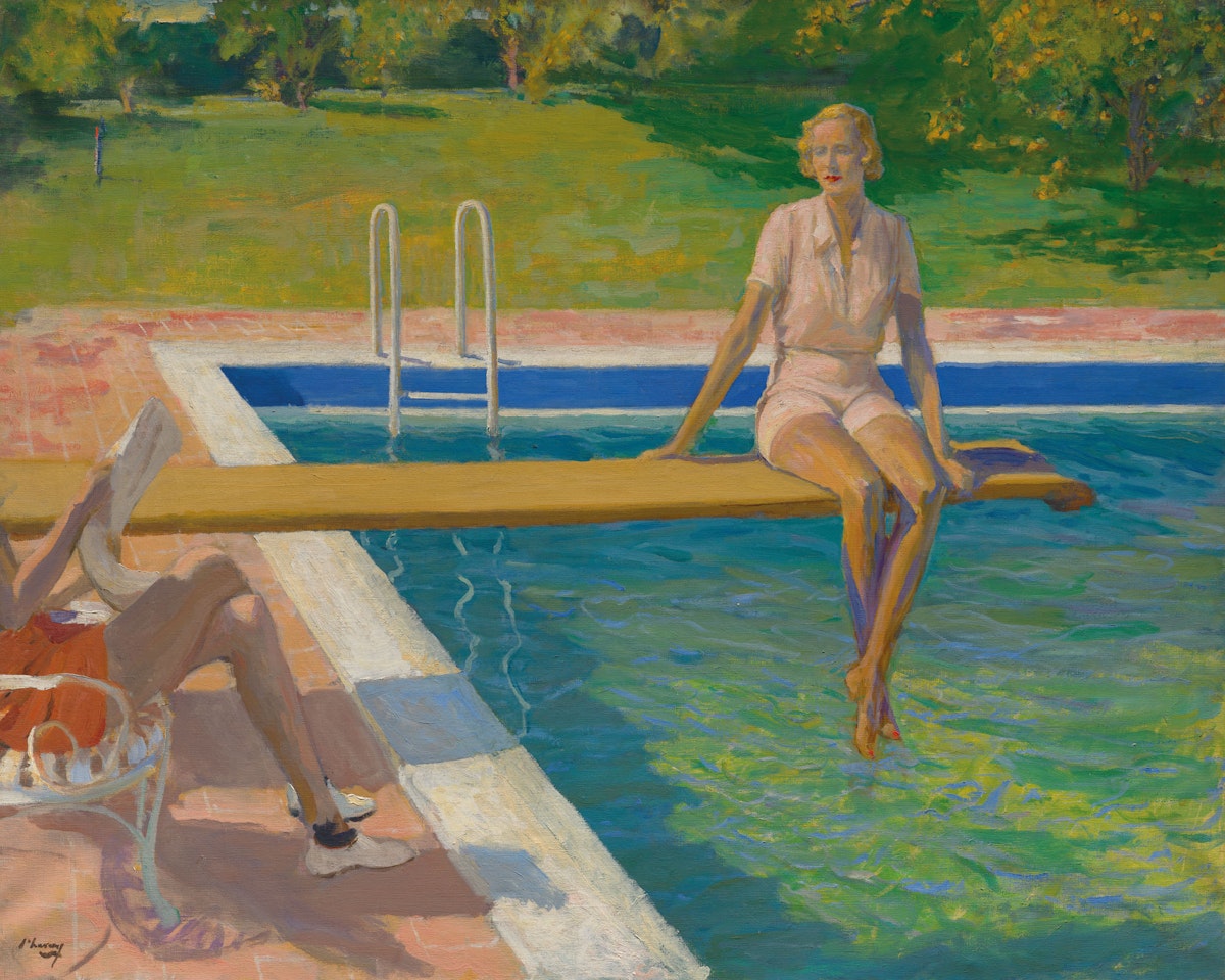 The Viscountess Castlerosse, Palm Springs by John Lavery