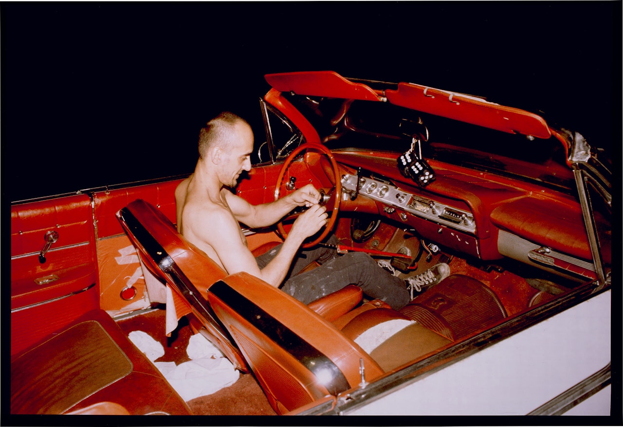 Bruce in his car, NYC by Nan Goldin