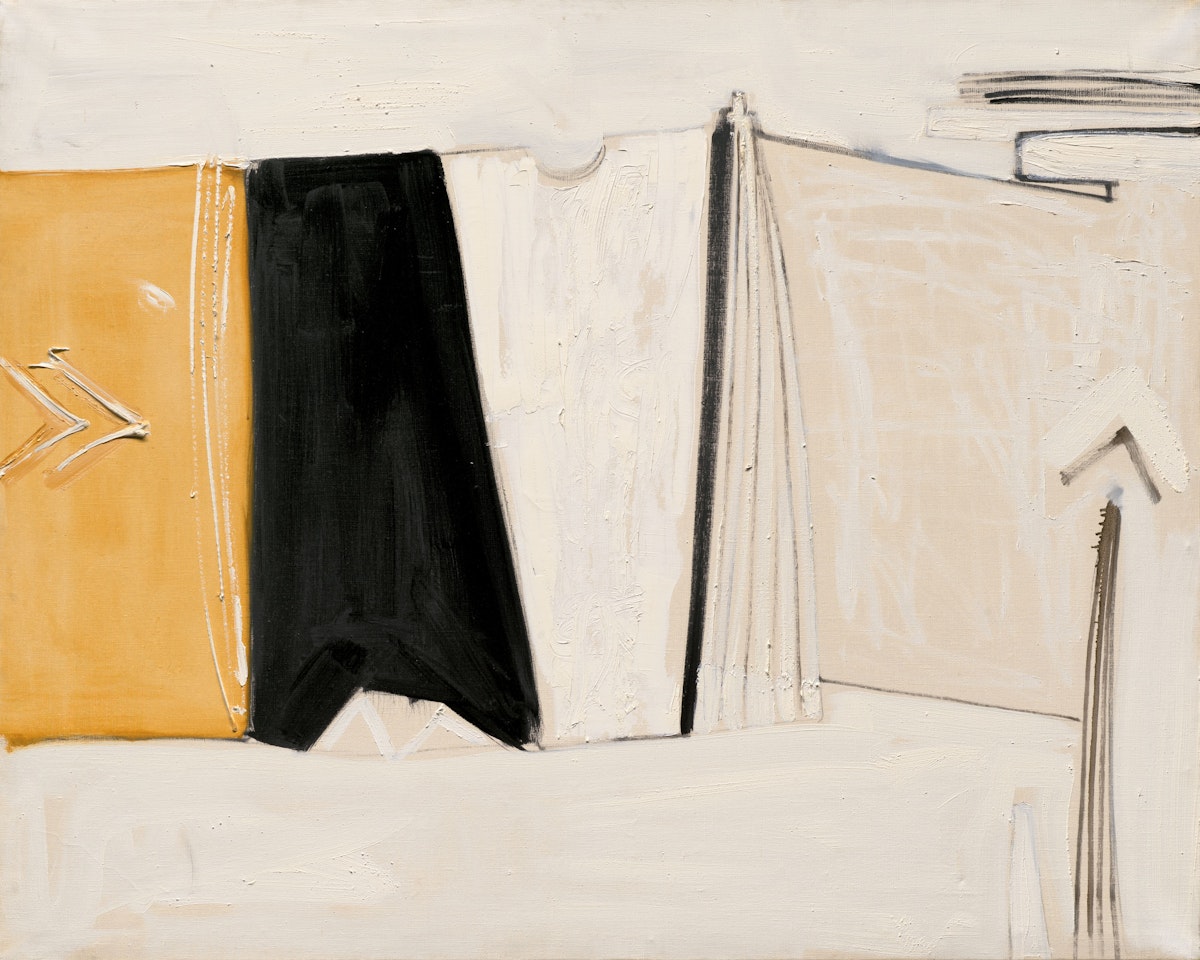 Black, White and Ochre Figure, August 1959 by Terry Frost