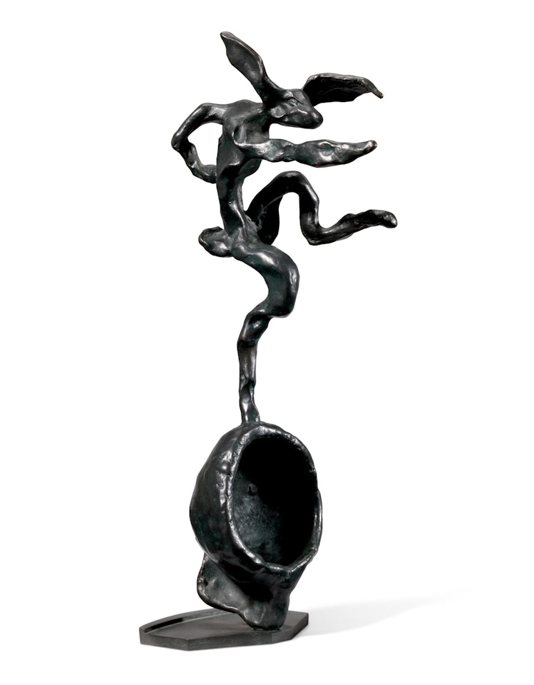 Hare on Globe Form by Barry Flanagan