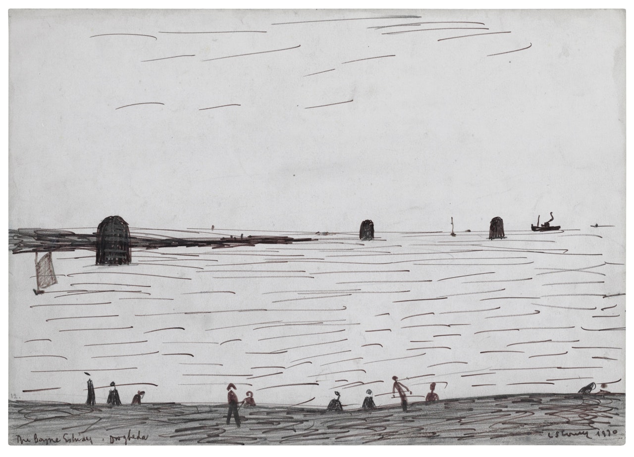 The Boyne Estuary, Drogheda by Laurence Stephen Lowry