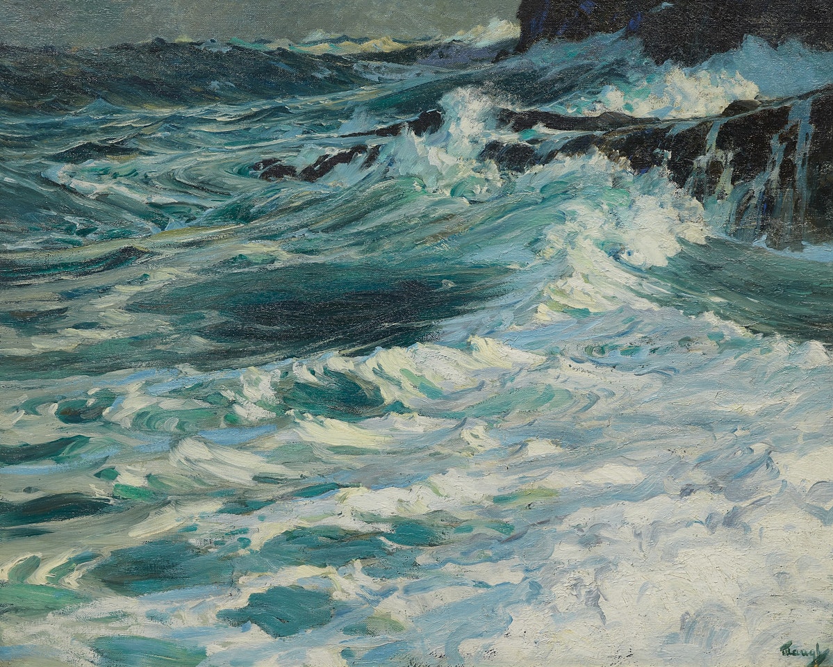 At the Base of the Cliff by Frederick Judd Waugh