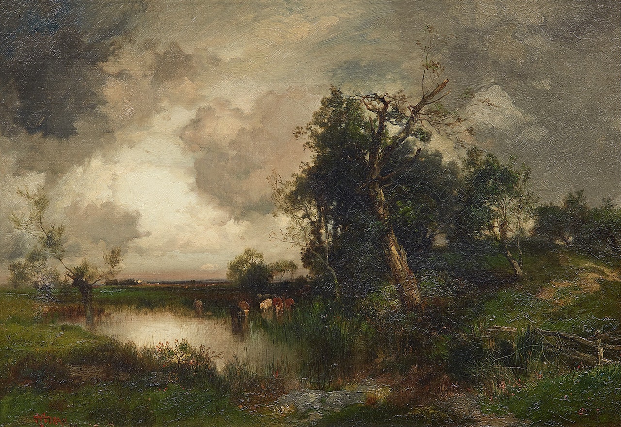 Newark Meadows by Thomas Moran