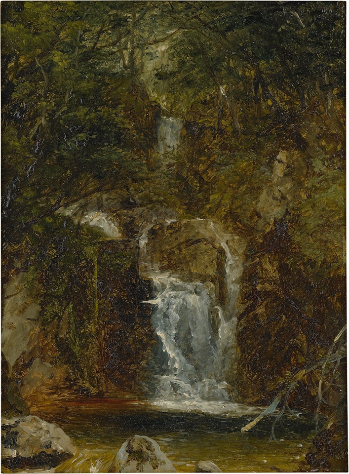 Cascade Near Lake George by John Frederick Kensett