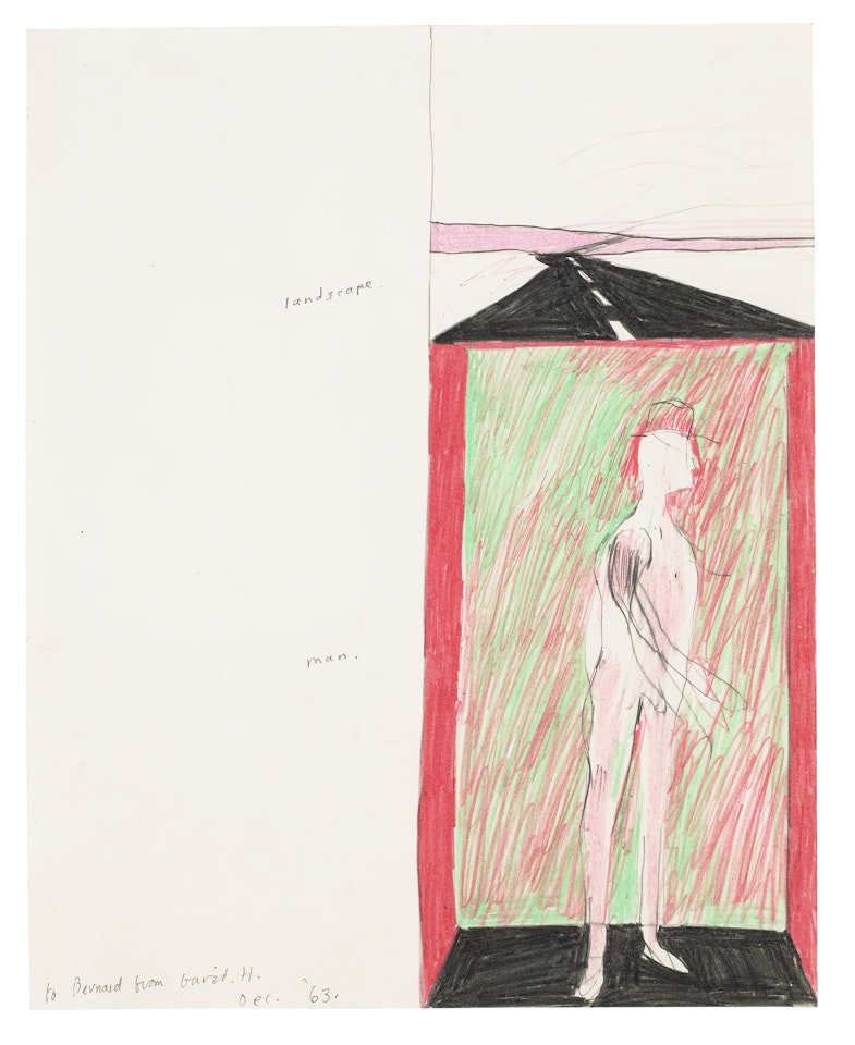 Landscape and Man by David Hockney