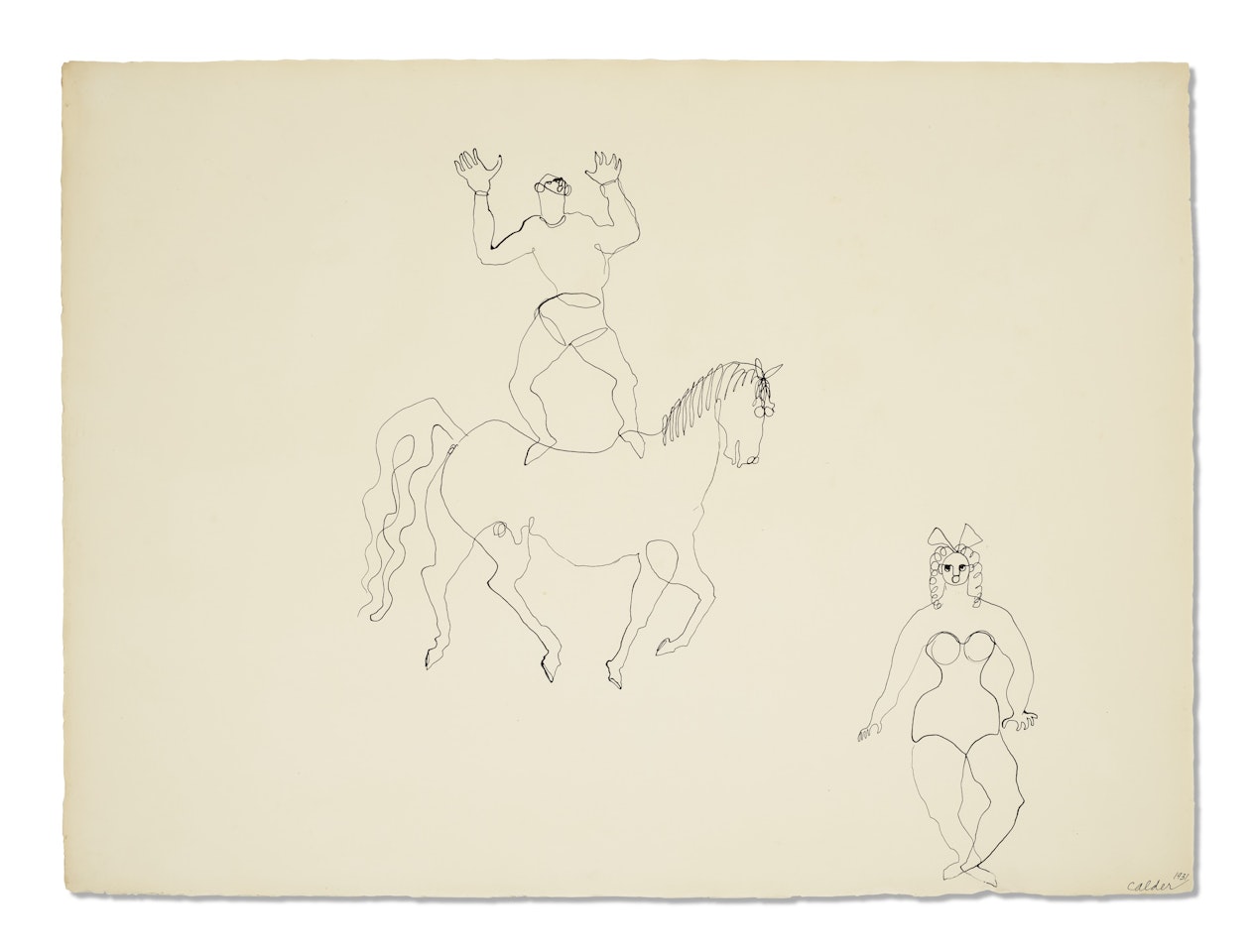 The Horseback Performance by Alexander Calder