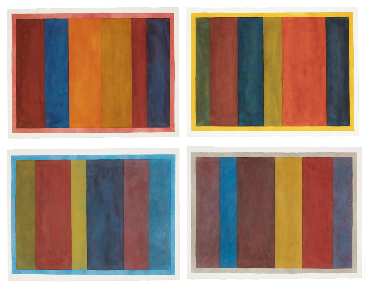 Uneven Vertical Bands of Color by Sol LeWitt