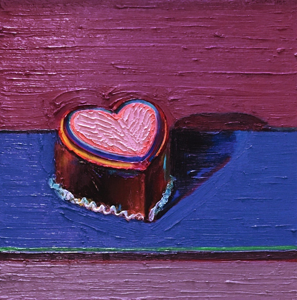 Dark Heart Cake by Wayne Thiebaud