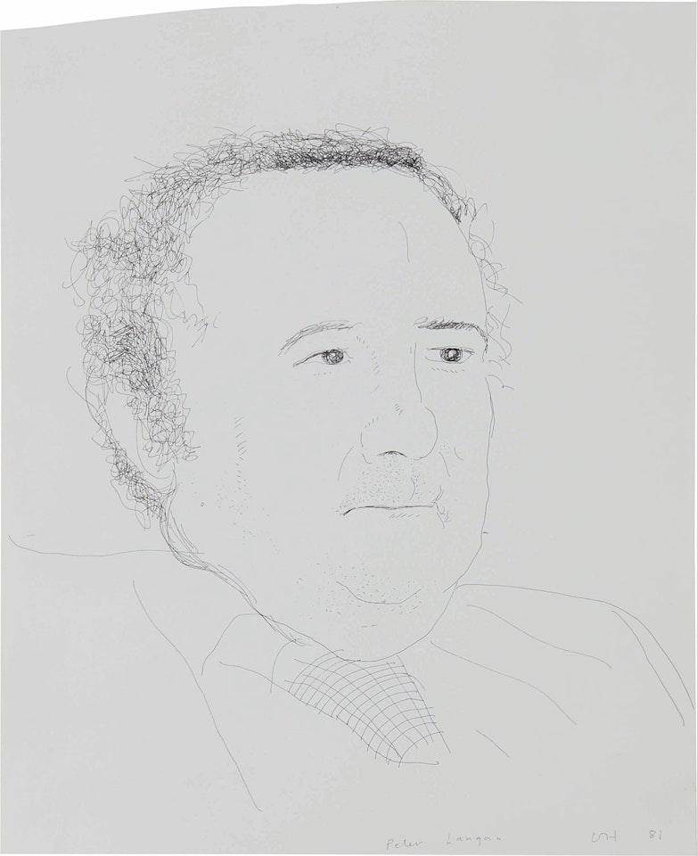 Peter Langan by David Hockney