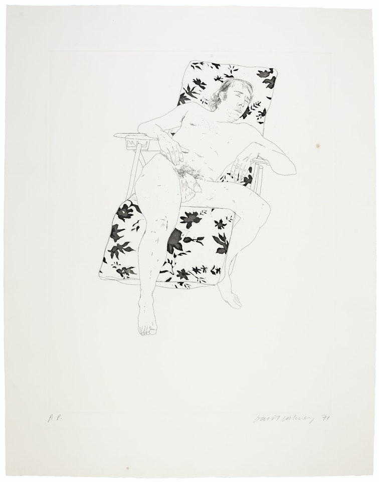 Mo Asleep by David Hockney