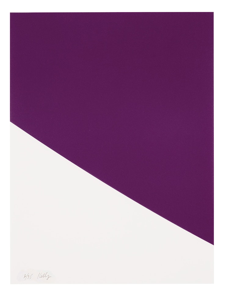 Purple Curve, from Third Curve Series by Ellsworth Kelly