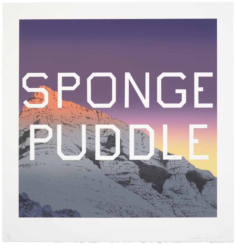Sponge Puddle by Ed Ruscha