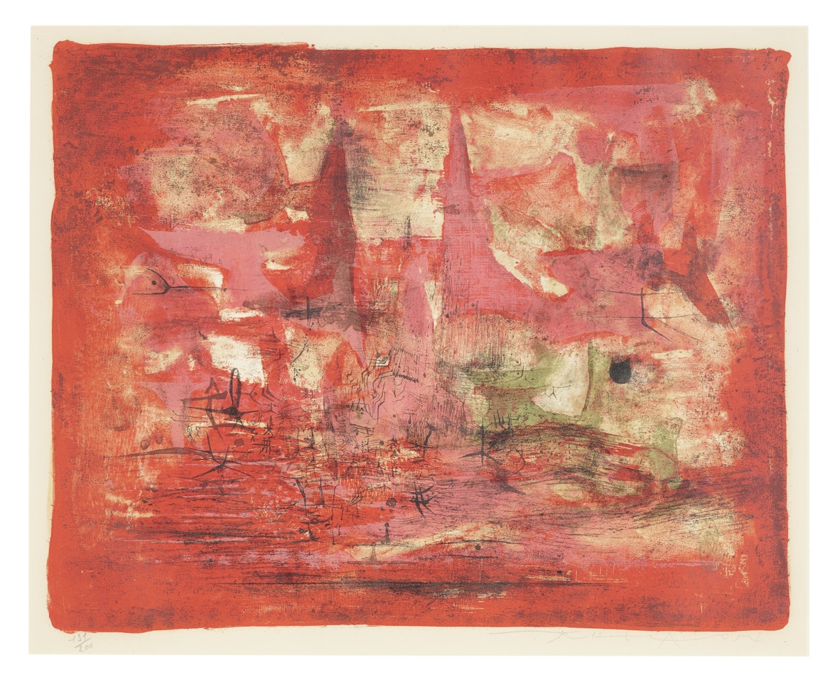 Embrasement (Conflagration) by Zao Wou-Ki