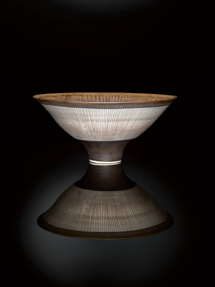 An Impressive Footed Bowl by Lucie Rie