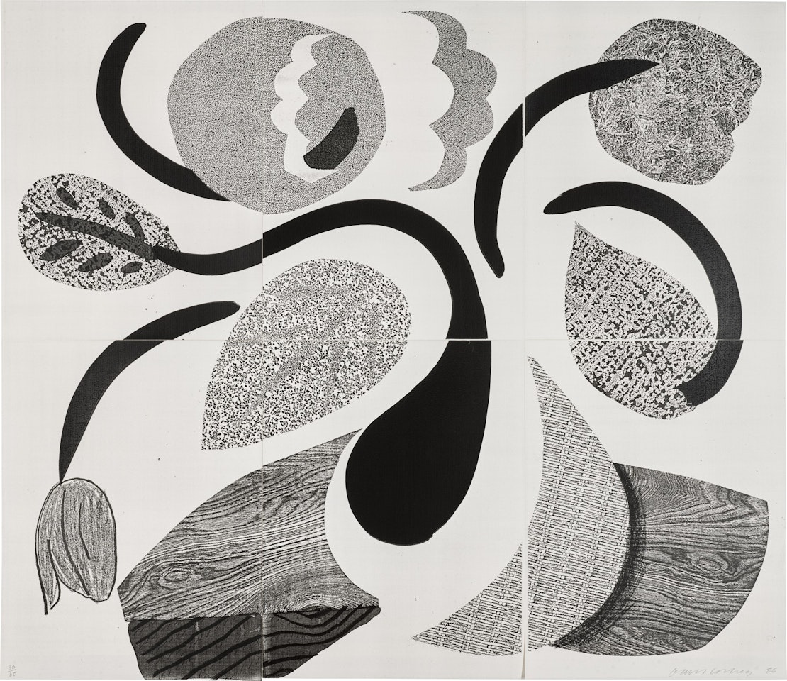 Dancing Flowers (MCA Tokyo 307) by David Hockney