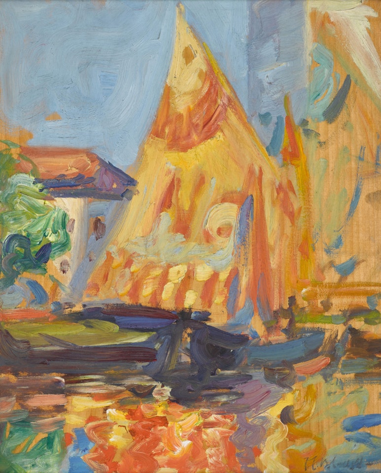 Sails, Venice by Francis Campbell Boileau Cadell