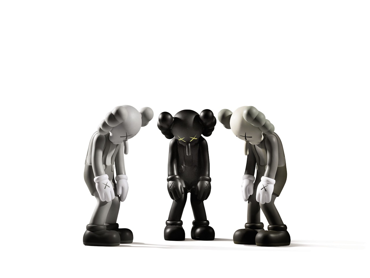 Small Lies (Black; Brown; and Gray) by Kaws