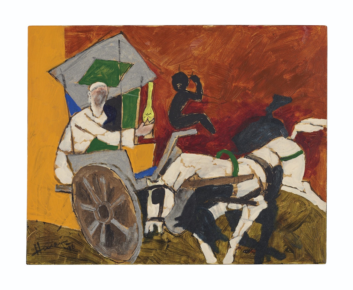 Untitled (Dada Abdul ka Tanga) by M.F. Husain