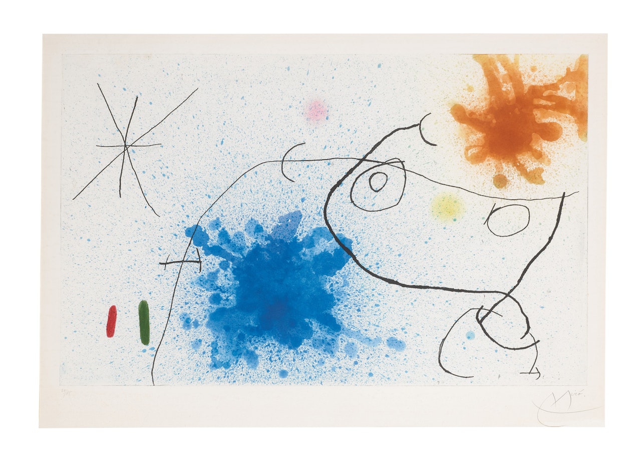 Petite fille devant la mer (Dupin 435) by Joan Miró