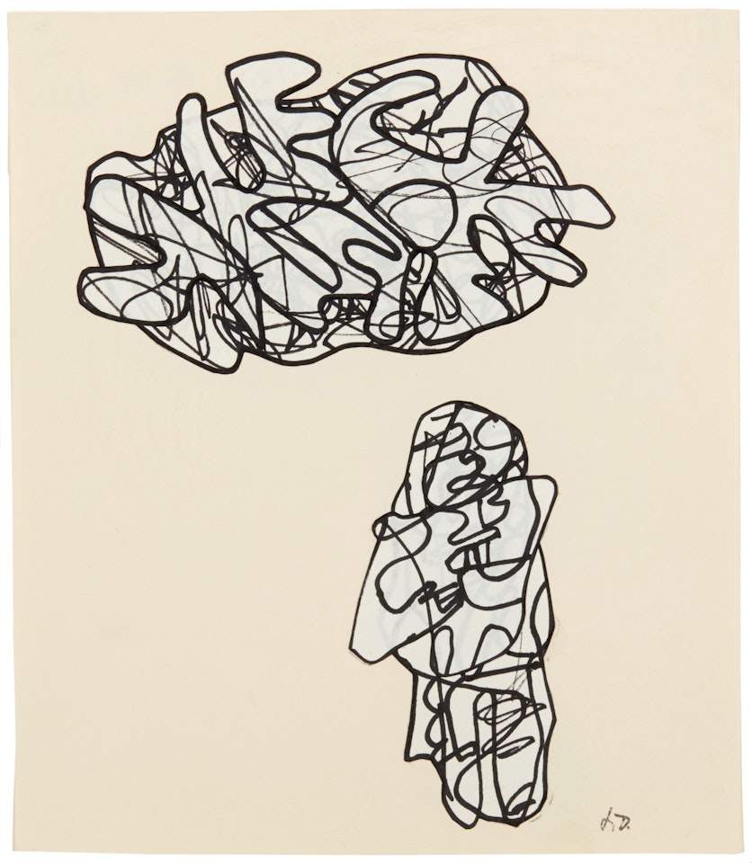 Homme et nuage [Man and Cloud] by Jean Dubuffet
