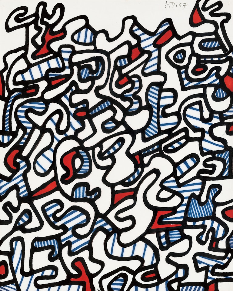 Logology of Two Trees by Jean Dubuffet