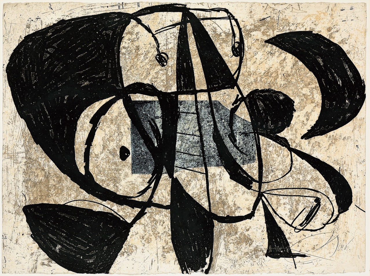 La Commedia dell’Arte VI by Joan Miró