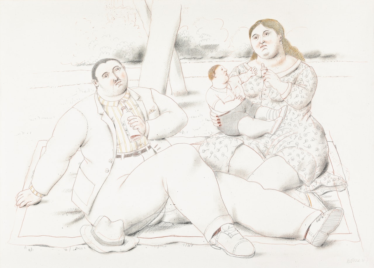 A Family by Fernando Botero