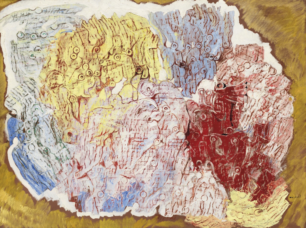 Aux 100,000 colombes by Max Ernst