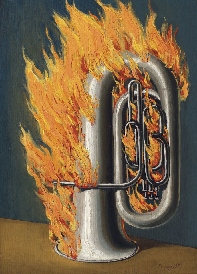 La découverte du feu by René Magritte