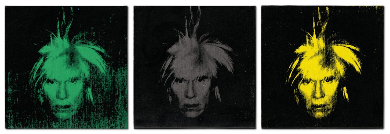 Three Self-Portraits by Andy Warhol