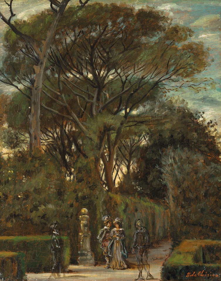 Villa Borghese by Giorgio de Chirico