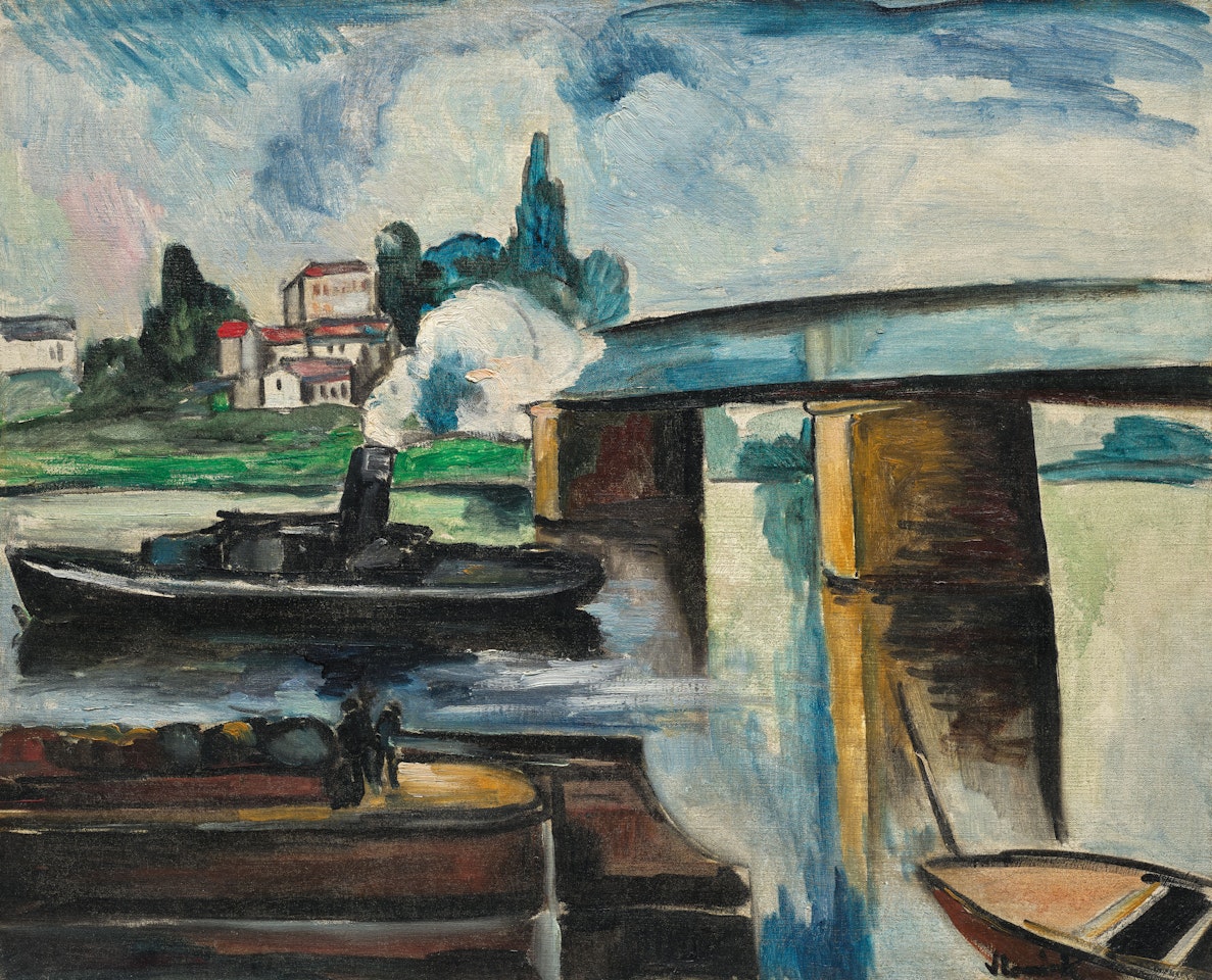 Le Pont de chemin de fer, Pontoise by Maurice de Vlaminck