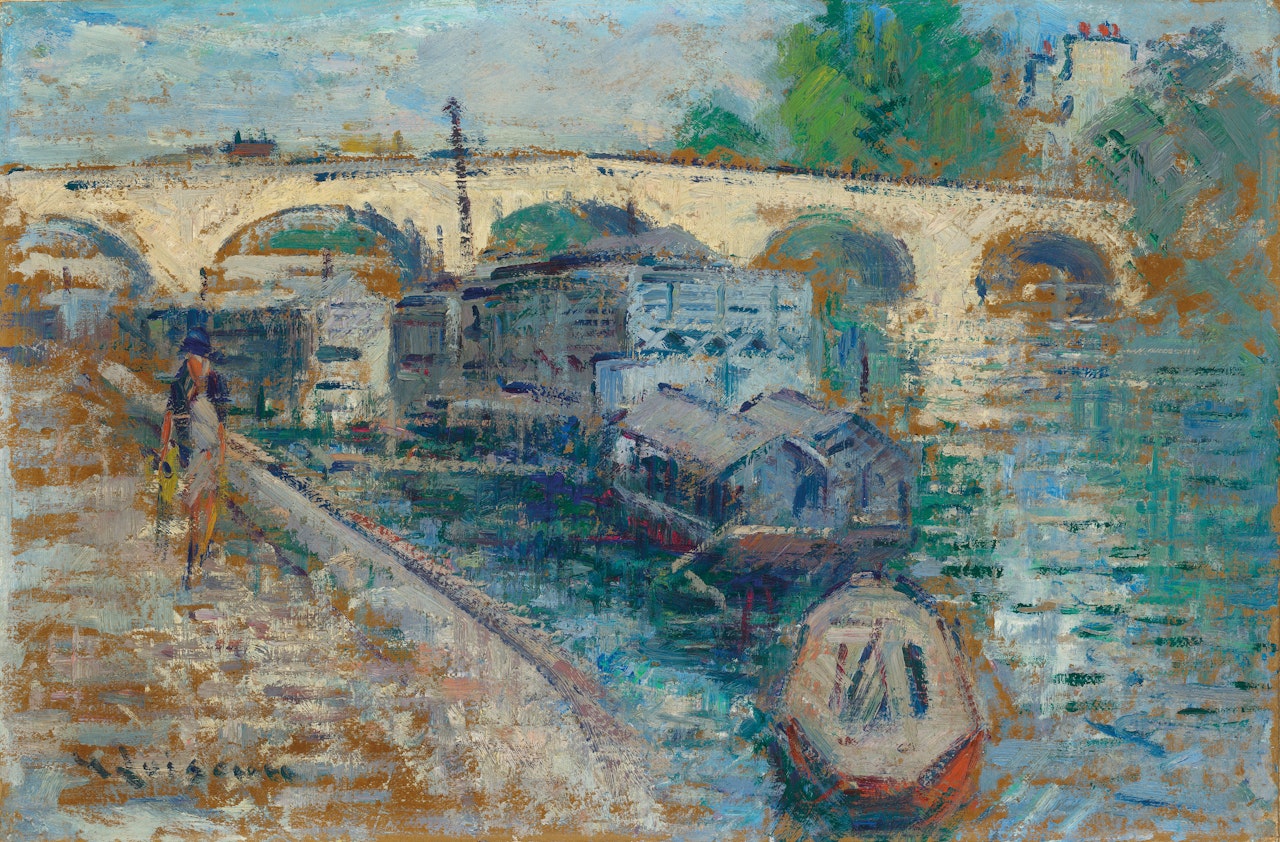 Le Pont Marie, Paris by Gustave Loiseau