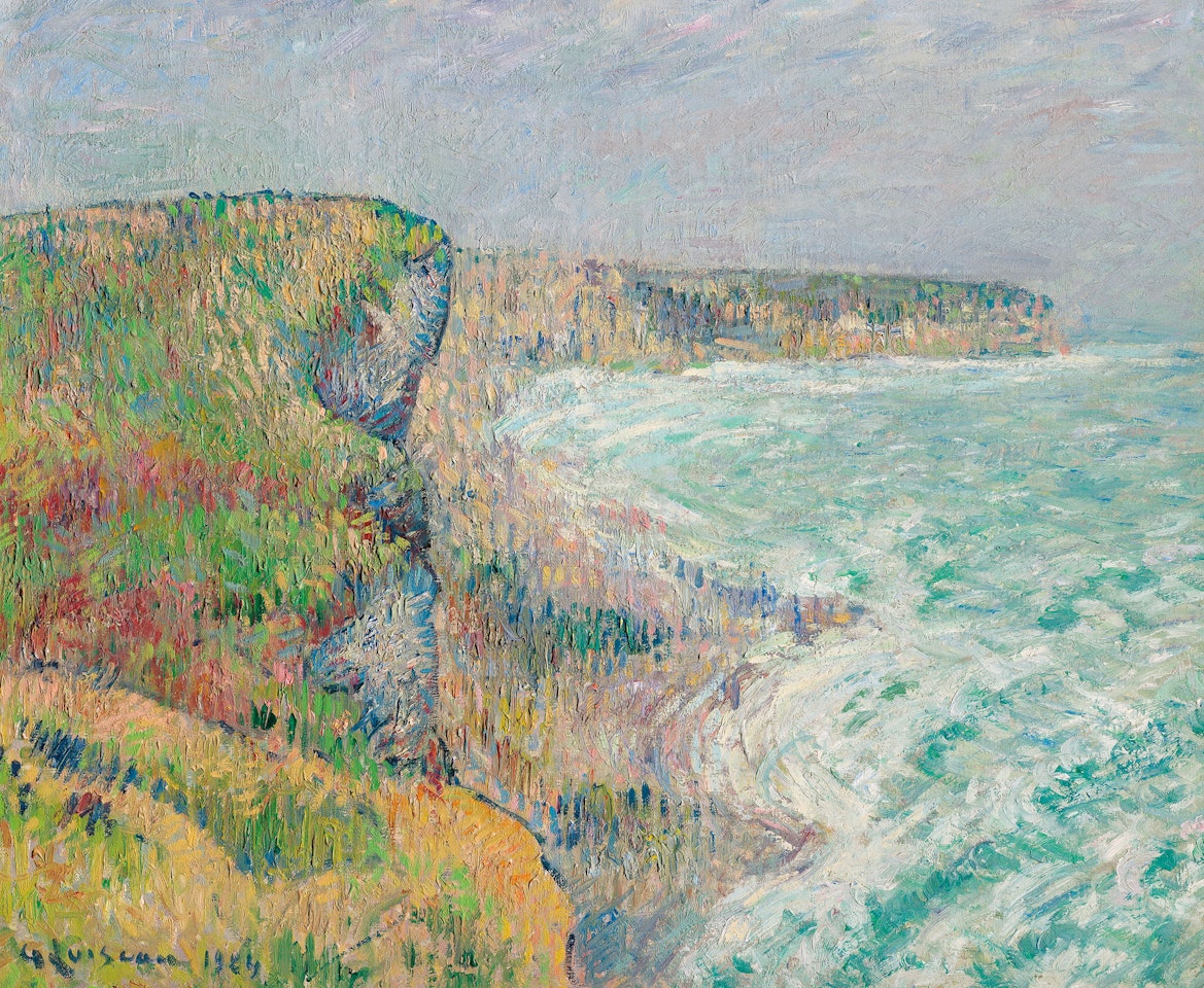 Falaises d'Yport en hiver by Gustave Loiseau