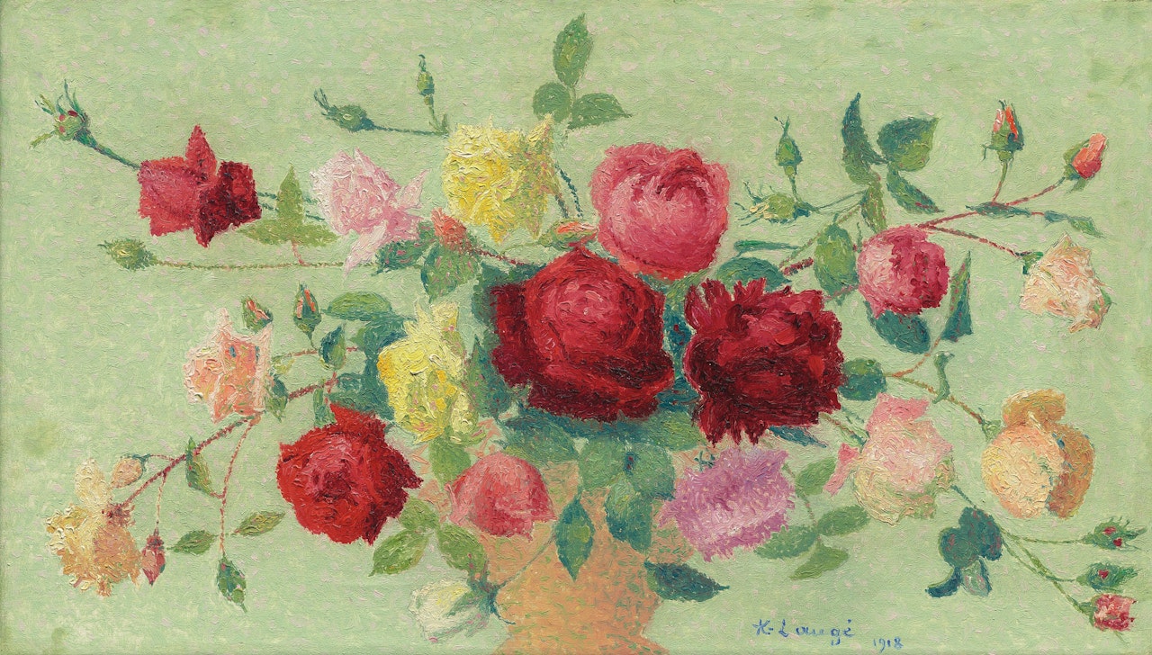 Bouquet de roses by Achille Laugé