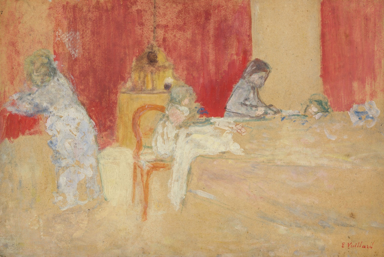 Les Enfants Roussel à table by Édouard Vuillard