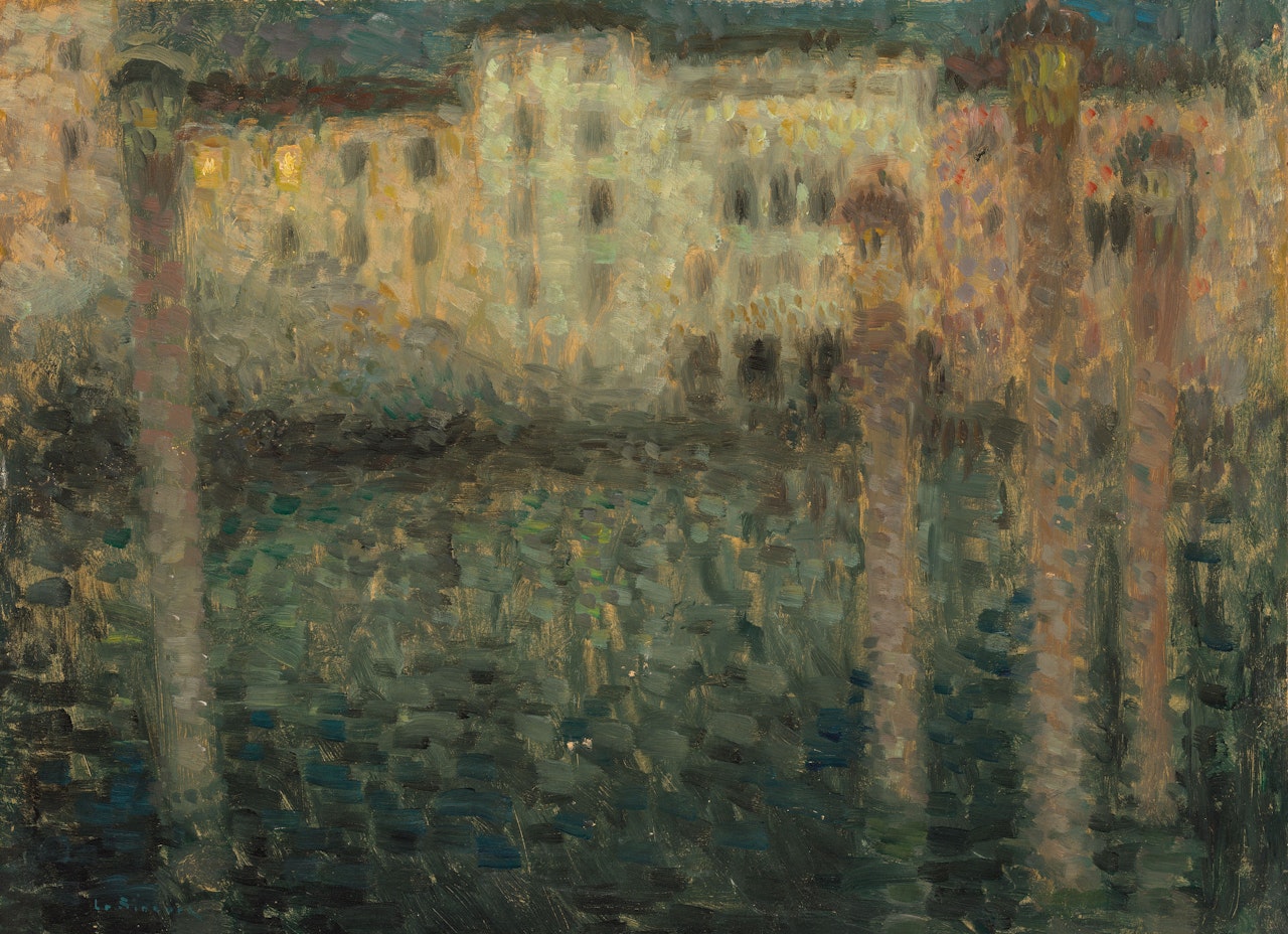 Le Grand Canal au clair de lune, Venise by Henri Le Sidaner