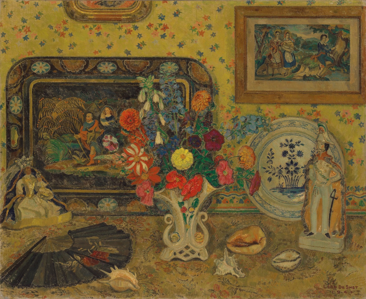 Fleurs et coquillages by Leon de Smet