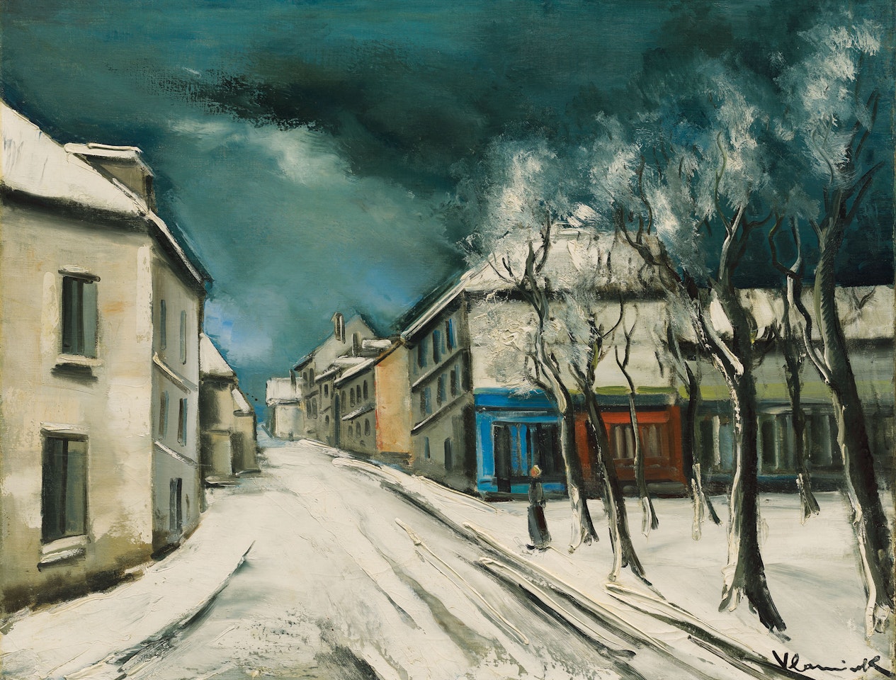 Le village sous la neige by Maurice de Vlaminck