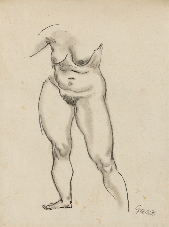 Stehender weiblicher Akt by George Grosz