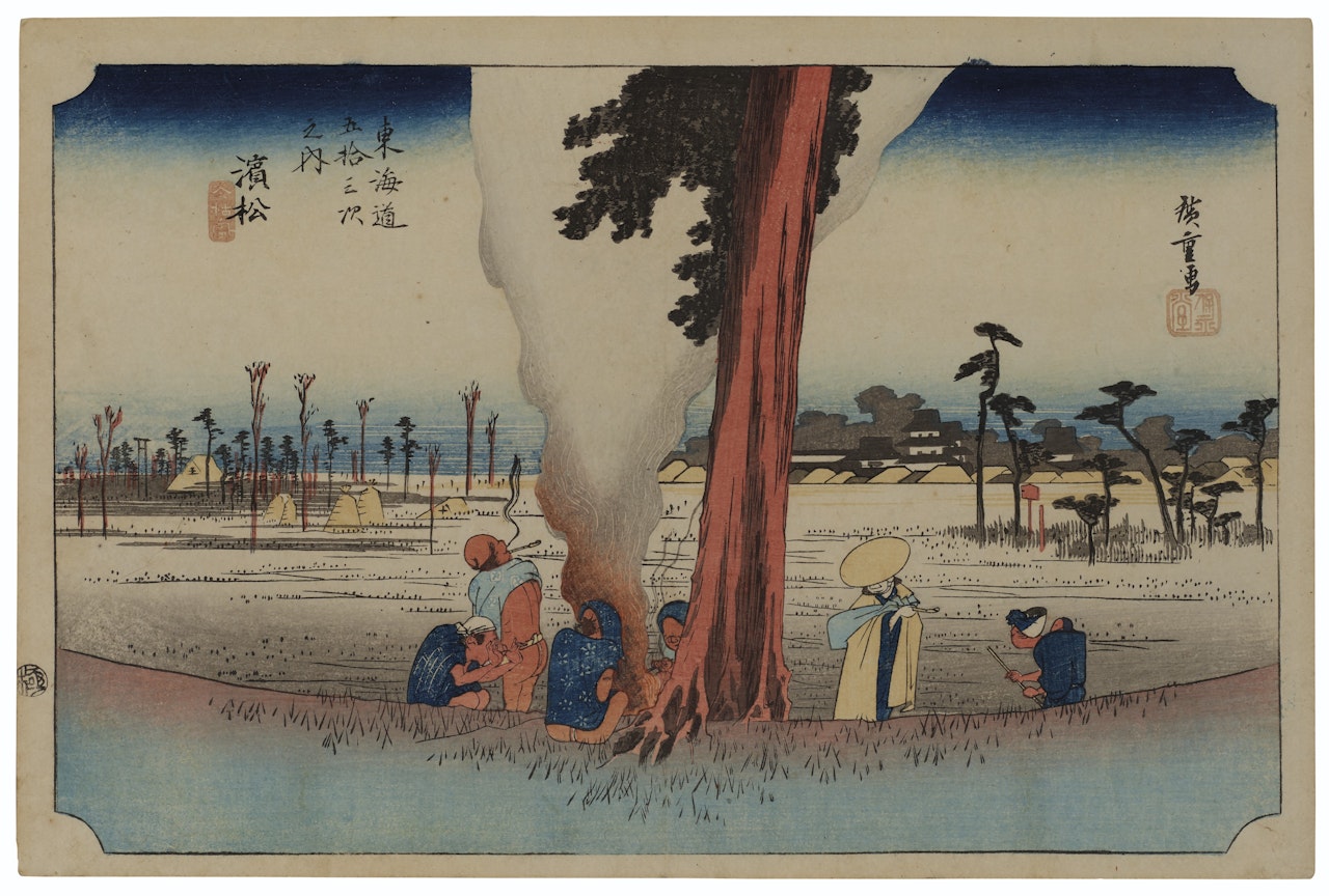 Hamamatsu: winter scene by Utagawa Hiroshige