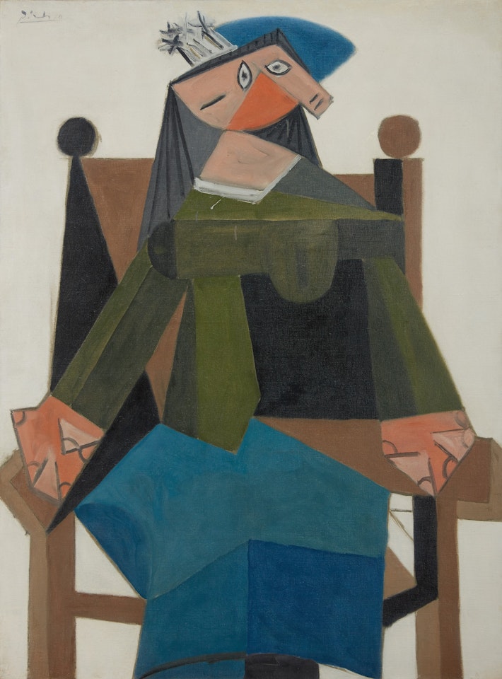 Femme assise dans un fauteuil by Pablo Picasso