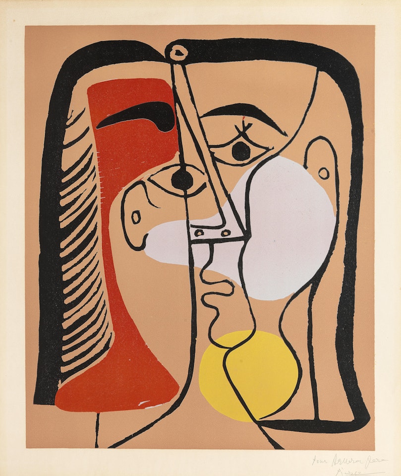 Portrait de Jacqueline aux Cheveux Lisses by Pablo Picasso