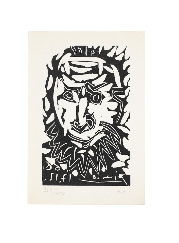 Tête d'Homme Barbu by Pablo Picasso