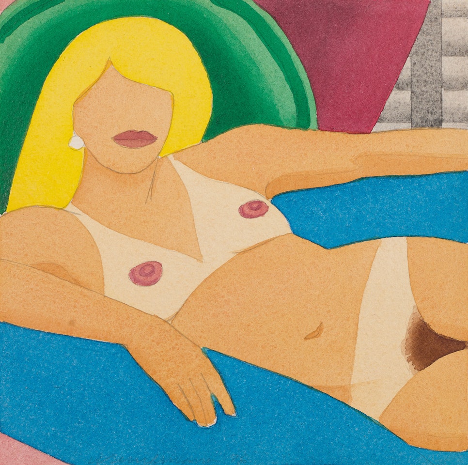 Study for Nude Silkscreen by Tom Wesselmann